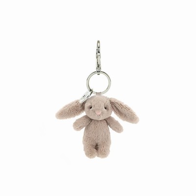 Jellycat Bashful Bunny Beige Bag Charm New Zealand | EUJCM5391